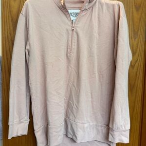 Victoria's Secret Light Pink Zip-Up Sweater